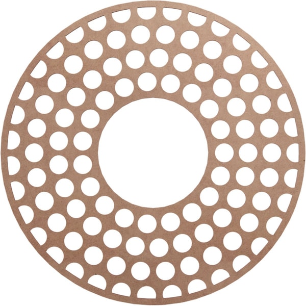 Ekena Millwork Fink Wood Fretwork Pierced Ceiling Medallion, Wood (Paint Grade), 30"OD x 10 7/8"ID x 3/8"T CMWP30X30X0375FFMF - main